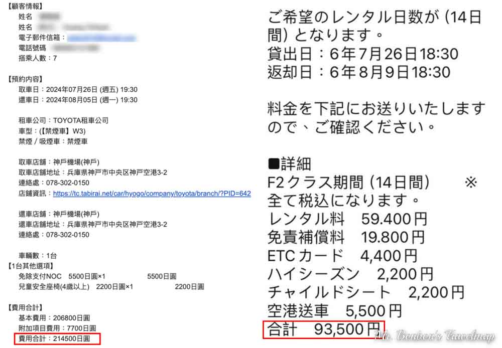 便宜又省錢、好康不藏私，日本租車好選擇：Karunori Car輕鬆租車攻略與租借心得！ @機票甜心甜甜哥